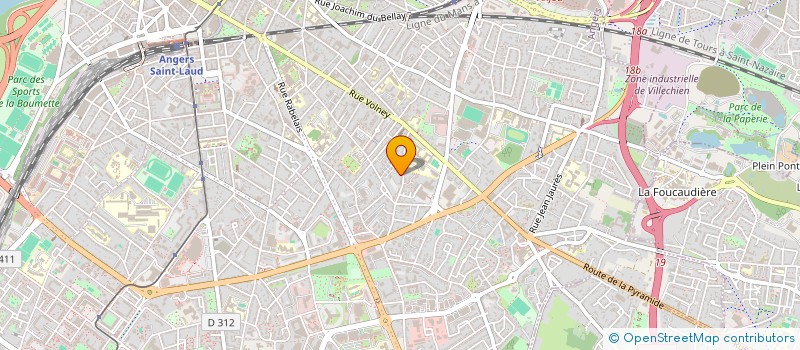 localisation de l'entreprise ANJOU HABITAT SAIN à ANGERS