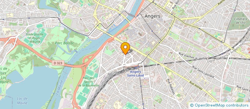 localisation de l'entreprise ANJOU IMMOBILIER à ANGERS
