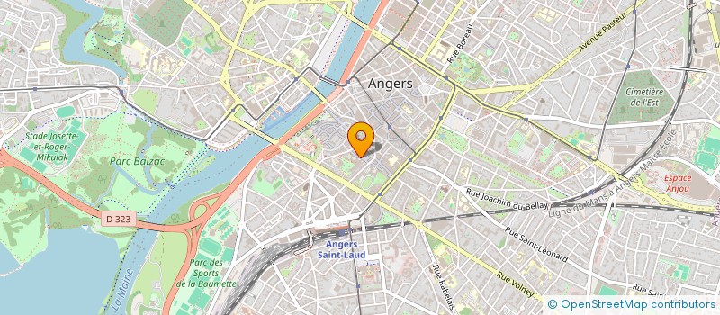 localisation de l'entreprise ANJOU INTER LANGUES à ANGERS