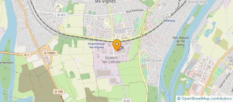 localisation de l'entreprise ANJOU INTERIORS à CHANTELOUP-LES-VIGNES