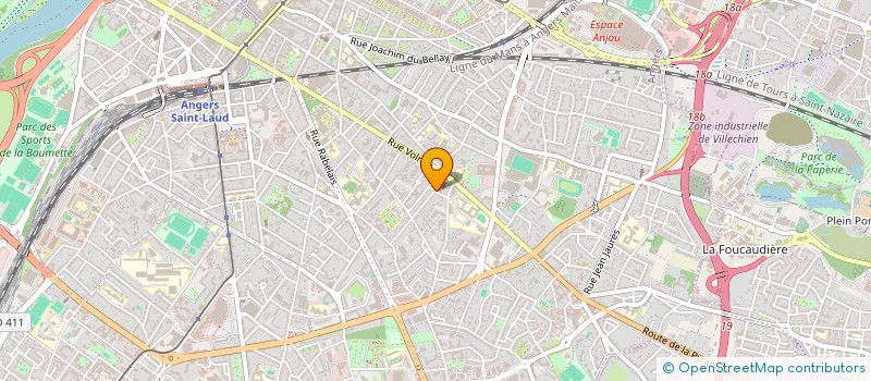 localisation de l'entreprise ANJOU INVEST à ANGERS
