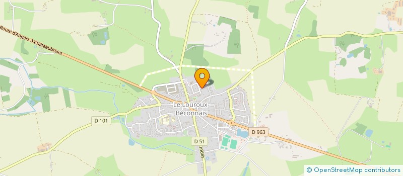 localisation de l'entreprise ANJOU JEUNES PLANTS  VAL D'ERDRE-AUXENCE