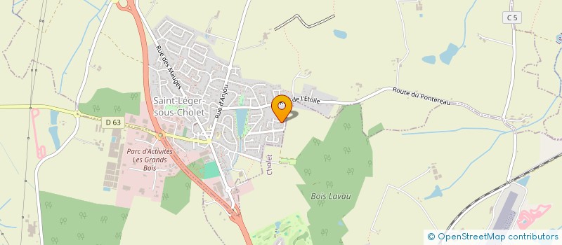 localisation de l'entreprise ANJOU KEM TAXI  SAINT-LEGER-SOUS-CHOLET