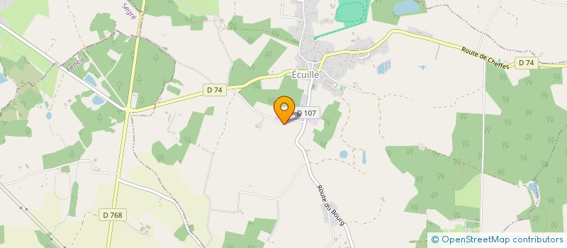 localisation de l'entreprise ANJOU LOC EVENT'  ECUILLE