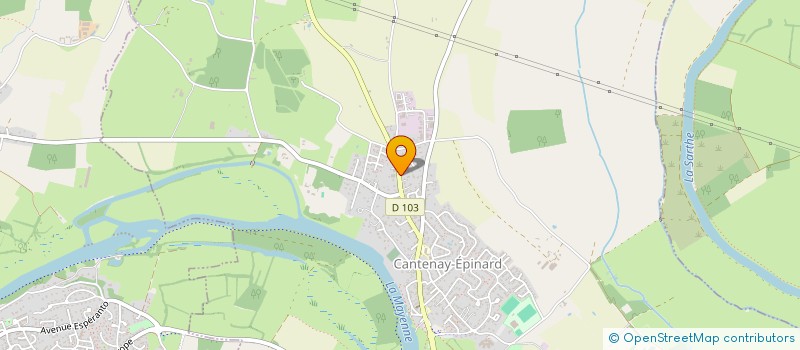 localisation de l'entreprise ANJOU LODGE  CANTENAY-EPINARD