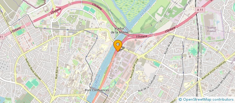 localisation de l'entreprise ANJOU MAINE CHAUFFAGE à ANGERS