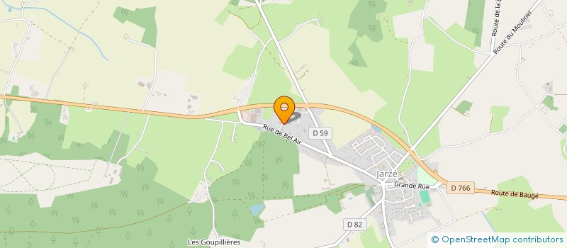 localisation de l'entreprise ANJOU MAREE  JARZE VILLAGES