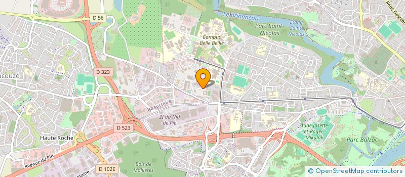 localisation de l'entreprise ANJOU METIERS D'ART à ANGERS