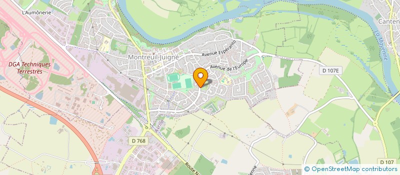 localisation de l'entreprise ANJOU MONTREUIL JUIGNE ENVIRONNEMENT à MONTREUIL-JUIGNE
