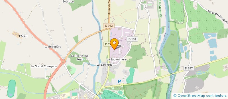 localisation de l'entreprise ANJOU MOTO PIECES SERVICES 49 à LE LION D'ANGERS