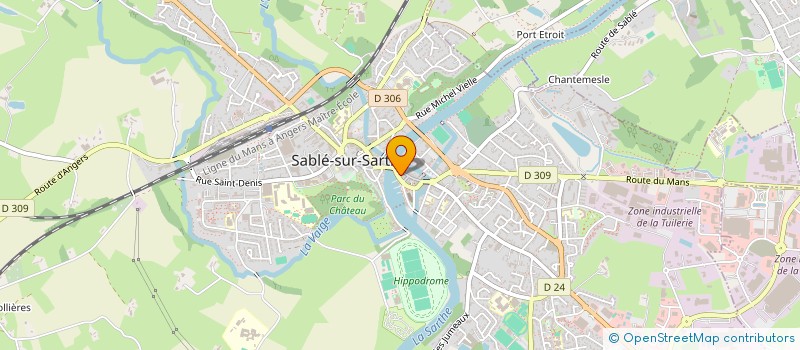 localisation de l'entreprise ANJOU NAVIGATION  SABLE-SUR-SARTHE
