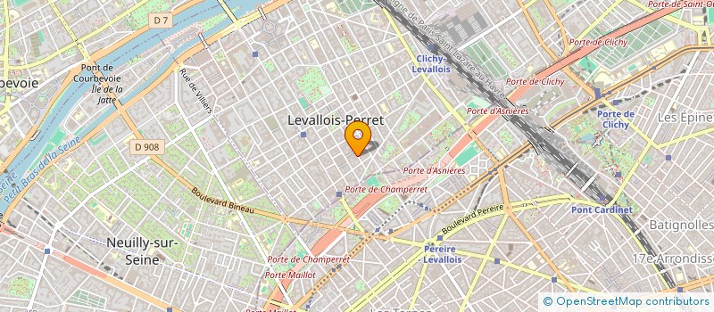 localisation de l'entreprise ANJOU PARIS à LEVALLOIS-PERRET