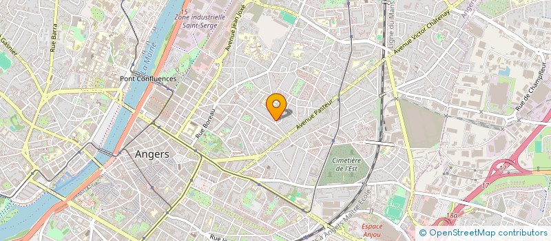 localisation de l'entreprise ANJOU PASTORALISME à ANGERS