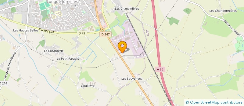 localisation de l'entreprise ANJOU PAYSAGE à LONGUE-JUMELLES