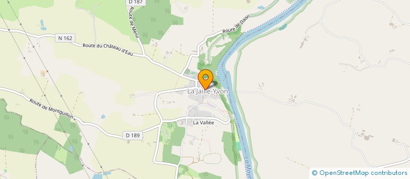 localisation de l'entreprise ANJOU PELERINAGES  LA JAILLE-YVON