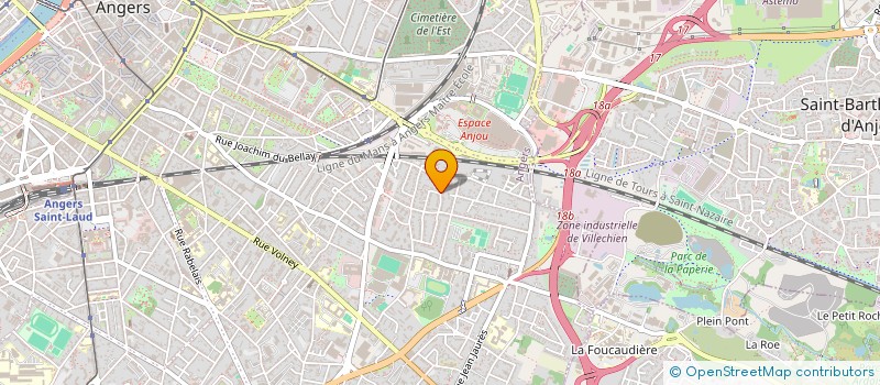 localisation de l'entreprise ANJOU PIERRE INVESTISSEMENT I à ANGERS