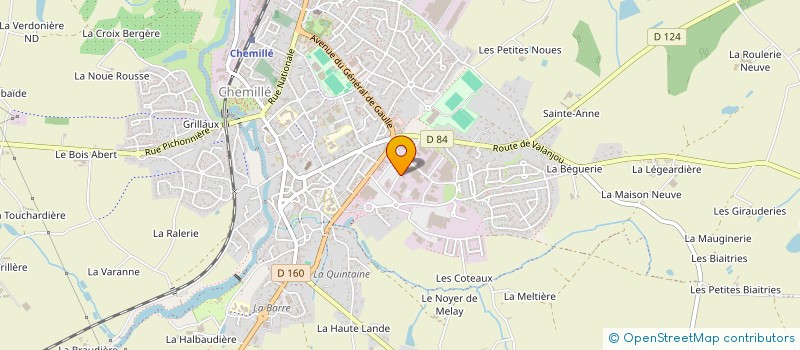 localisation de l'entreprise ANJOU PISCINES CONCEPT à CHEMILLE-EN-ANJOU