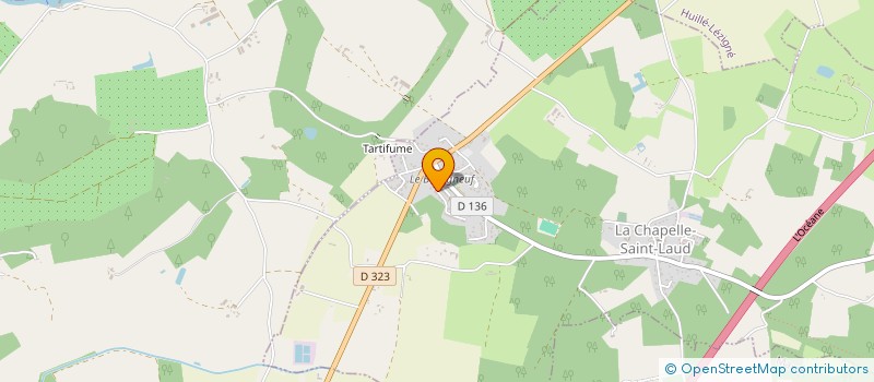 localisation de l'entreprise ANJOU PLOMBERIE ELEC' SERVICES  LA CHAPELLE-SAINT-LAUD