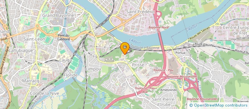 localisation de l'entreprise ANJOU PNL 64 à BAYONNE