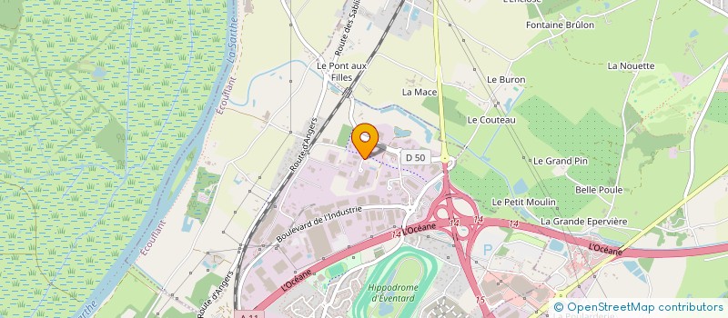 localisation de l'entreprise ANJOU PROCESS ENERGIES à ECOUFLANT