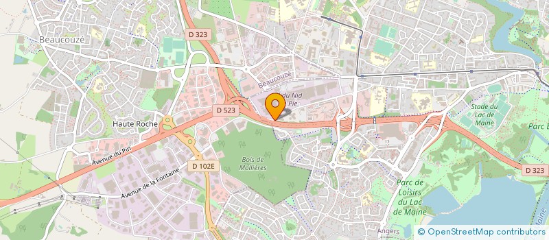 localisation de l'entreprise ANJOU PROCESS LOGISTIQUE  ANGERS