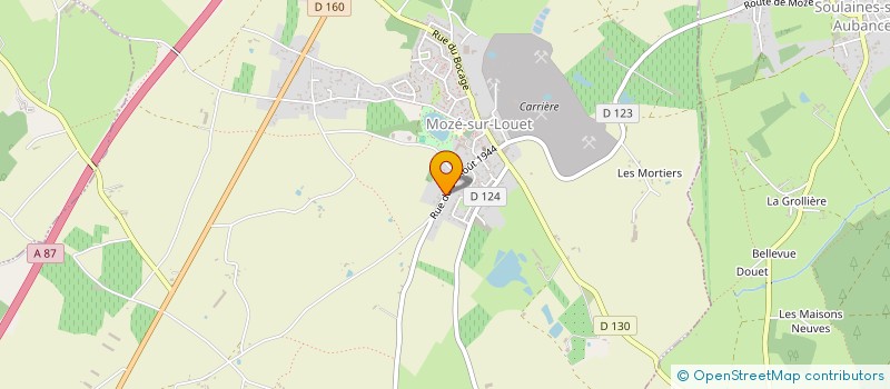 localisation de l'entreprise ANJOU RAID AVENTURE  MOZE-SUR-LOUET