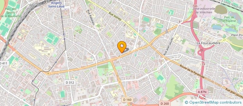 localisation de l'entreprise ANJOU RENOVATION SERVICES à ANGERS
