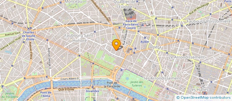 localisation de l'entreprise ANJOU RESTAURATION à PARIS