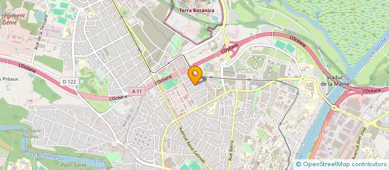 localisation de l'entreprise ANJOU SABER à ANGERS