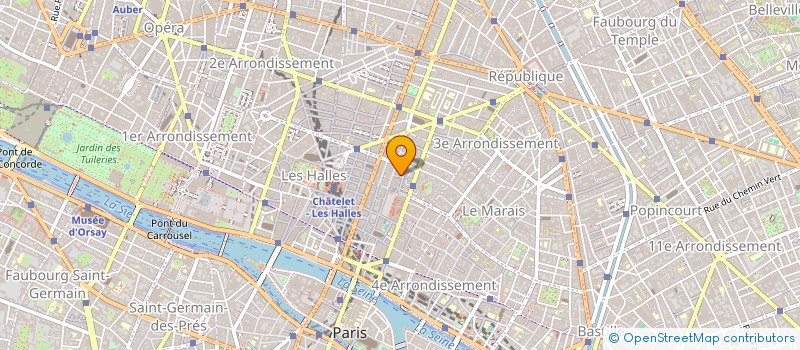 localisation de l'entreprise ANJOU SAINT HONORE SAS  PARIS