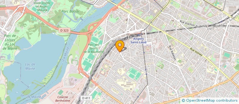 localisation de l'entreprise ANJOU SANTE SERVICES à ANGERS