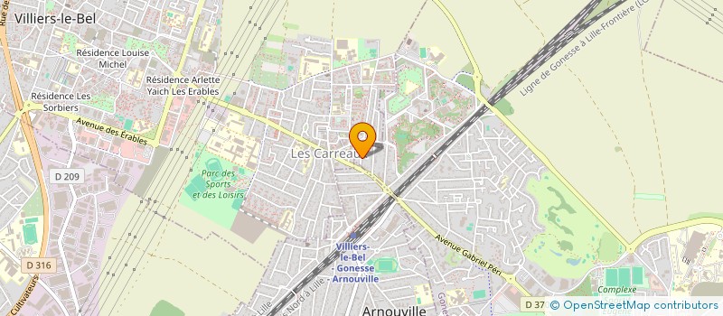 localisation de l'entreprise ANJOU SERVICES PRESTATIONS  GONESSE