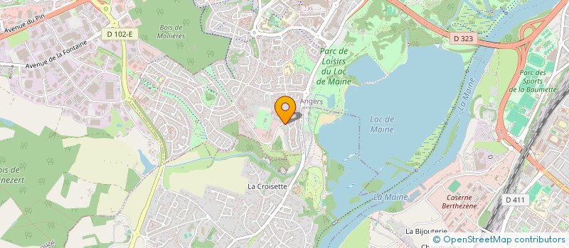 localisation de l'entreprise ANJOU TAROT CLUB à ANGERS