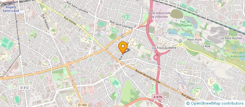 localisation de l'entreprise ANJOU TERRE SOLIDAIRE à ANGERS