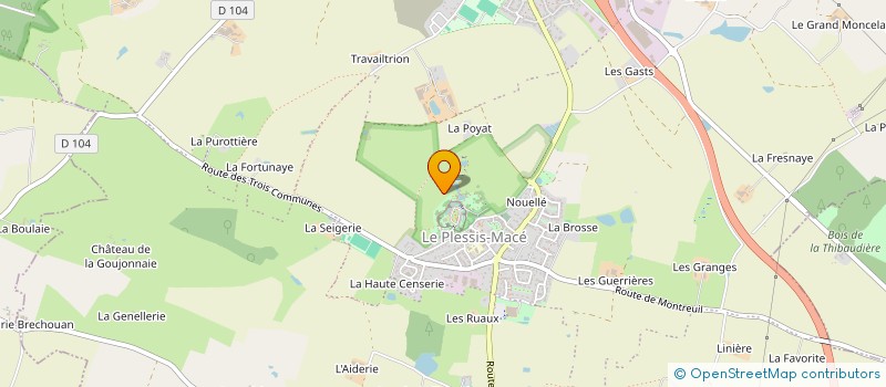 localisation de l'entreprise ANJOU THEATRE à LONGUENEE-EN-ANJOU