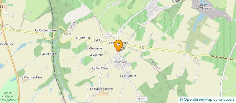 localisation de l'entreprise ANJOU TOITURE ET TRADITION à CHEMILLE-EN-ANJOU