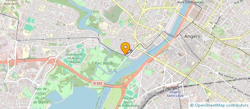 localisation de l'entreprise ANJOU TRAITEUR à ANGERS
