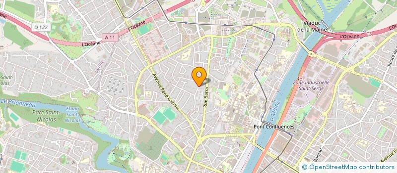 localisation de l'entreprise ANJOU TRAVAUX COURTAGE à ANGERS