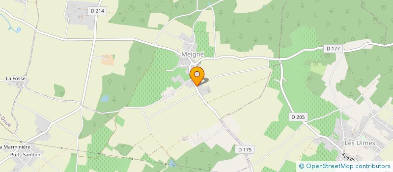 localisation de l'entreprise ANJOU TRAVAUX PUBLICS à BROSSAY