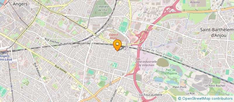 localisation de l'entreprise ANJOU TROC à ANGERS
