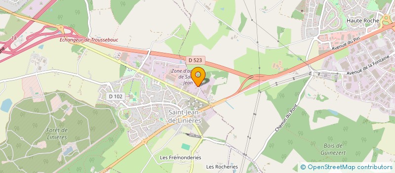 localisation de l'entreprise ANJOU UTILITAIRES à SAINT-LEGER-DE-LINIERES