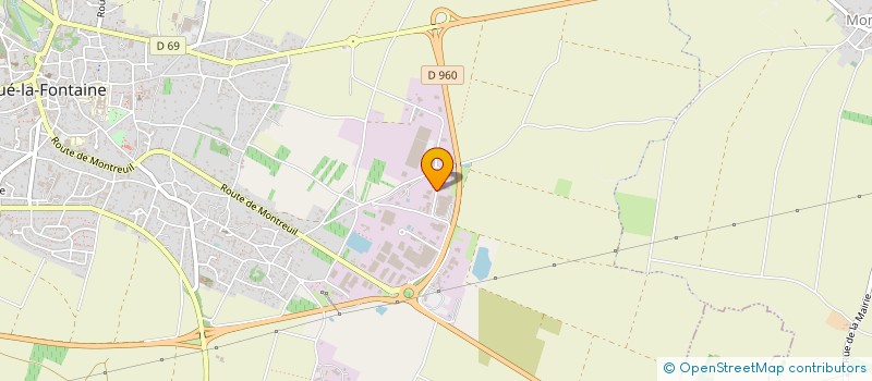 localisation de l'entreprise ANJOU VIANDES à DOUE-EN-ANJOU