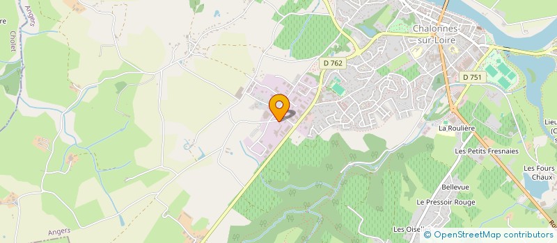 localisation de l'entreprise ANJOU VOLAILLES à CHALONNES-SUR-LOIRE