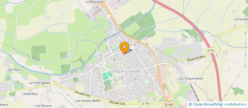 localisation de l'entreprise ANJOU VOLETS 49 à LONGUE-JUMELLES