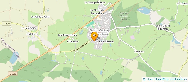 localisation de l'entreprise ANJOUDEV à SAINT-GERMAIN-DES-PRES