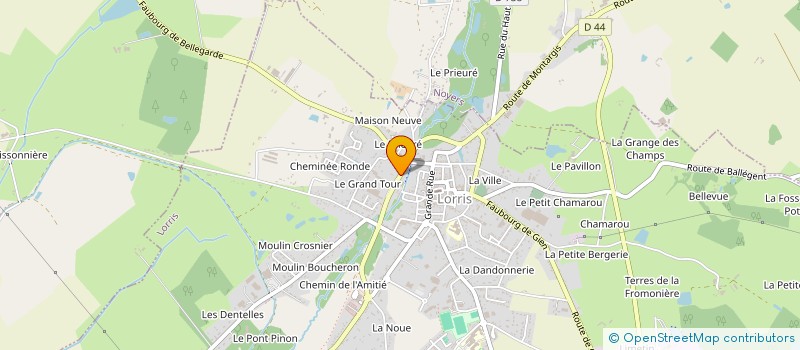 localisation de l'entreprise ANJOY à LORRIS