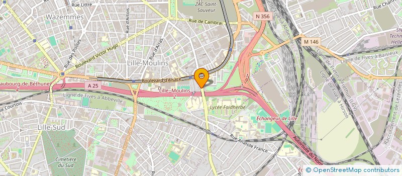 localisation de l'entreprise ANJRA à LILLE