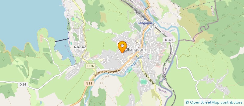 localisation de l'entreprise ANJUAX  LANGOGNE