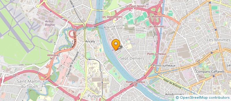 localisation de l'entreprise ANJUJEBA  PIBRAC