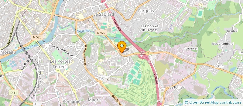 localisation de l'entreprise ANJUSEL V  LIMOGES